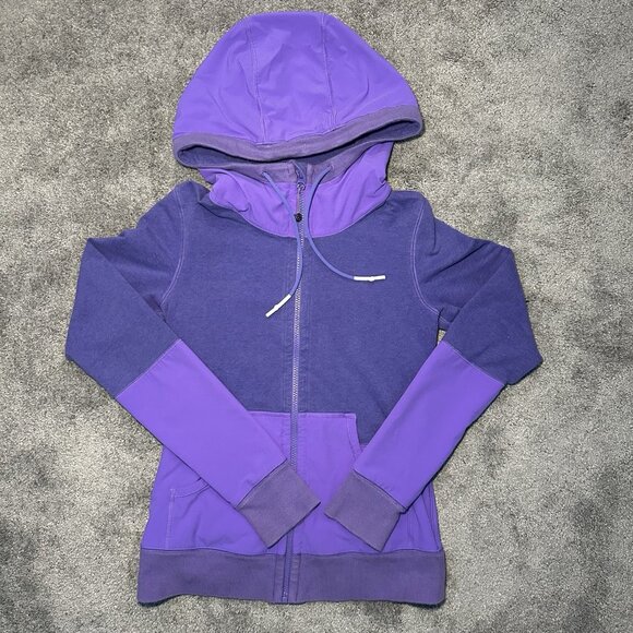 LULULEMON Voyage Hoodie Full Zip Womens Size 4 Power Purple Running Hiking Dance - Picture 1 of 13